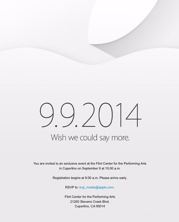 iPhone 6手機(jī)邀請函